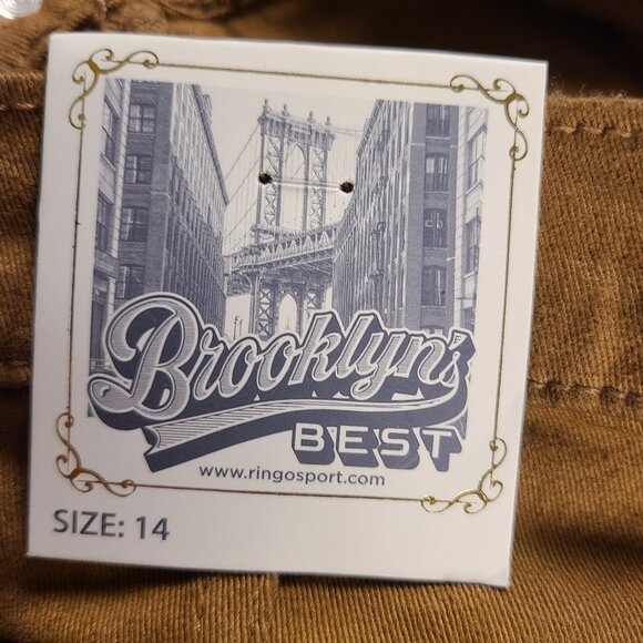 Brooklyn's Best Women's 14 Cargo Pants Fringed Pockets Brown - Picture 9 of 13
